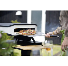 COZZE Pizzaoven elektrisch 17" 230V 2200W, RVS zwart 60,5x60,5x30,5 cm