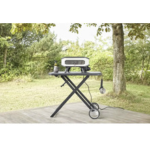 COZZE Pizzaoven elektrisch 17" 230V 2200W, RVS zwart 60,5x60,5x30,5 cm
