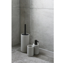 Badkameraccessoires set met zeepdispenser, beker en toiletborstel
