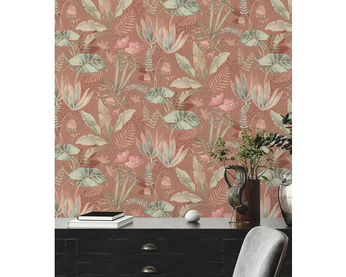 Behang met plantenmotief voor binnenruimtes