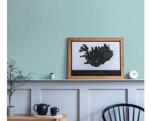 Decoratieve kamer met IJslandkaart in lijst aan de muur