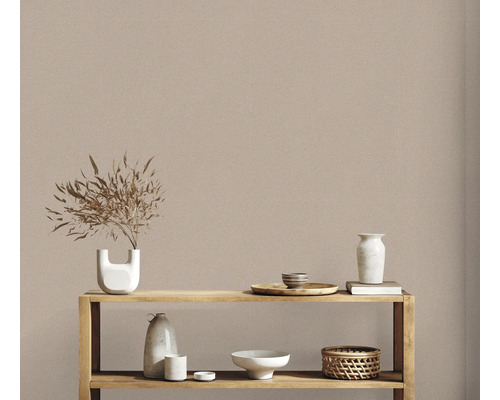 Decoratieve objecten op een houten plank voor een muur