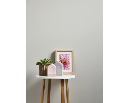 Decoratie met succulent, fotolijst en decoratiehuisjes op een bijzettafel