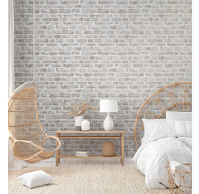 A.S. CRÉATION Vliesbehang 38637-1 Natural Living steenoptiek beige