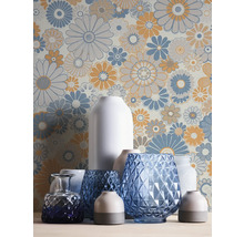 Decoratieve vazen voor een muur met bloemmotief