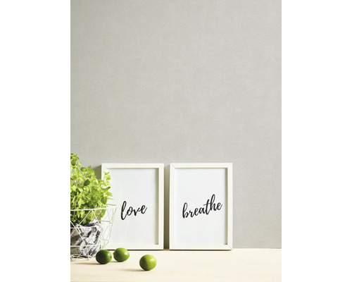 Decoratieve scène met twee ingelijste kunstprints, potplant en limoenen