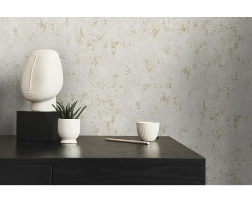 Decoratief behang met subtiel patroon in een woonkamer