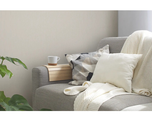 Gezellige zithoek met kussens, deken en drankhouder