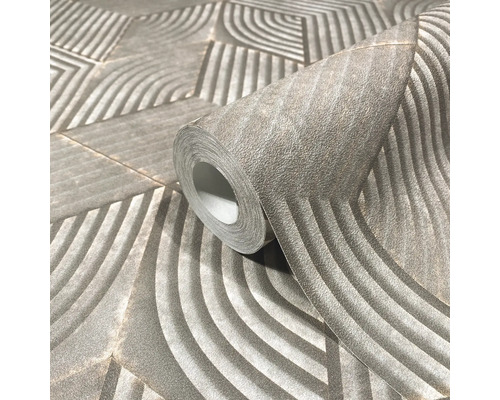 Rol reliëfbehang met geometrisch patroon