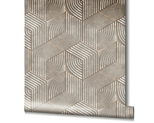 Rol behang met geometrisch patroon