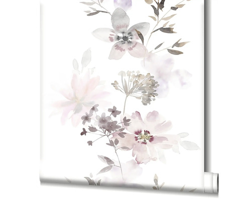 Behangrol met bloemmotief