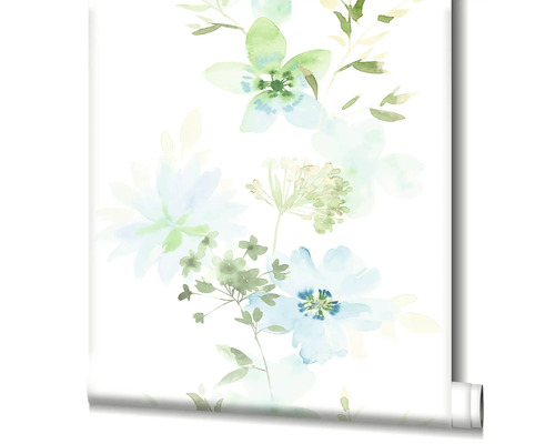 Behangrol met bloemmotief