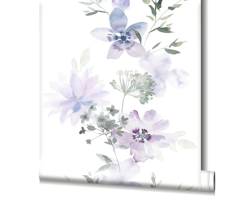 Behangrol met bloemmotief