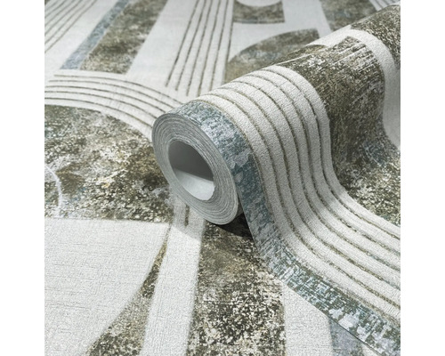 Rol vliesbehang met geometrisch motief