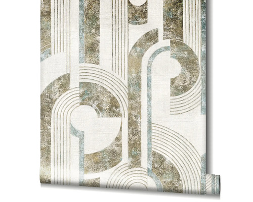 Rol behang met geometrisch motief