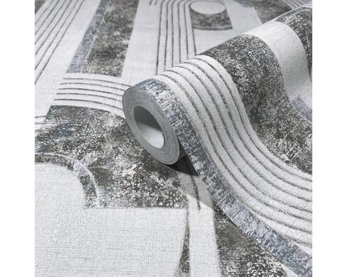 Rol behang met geometrisch motief