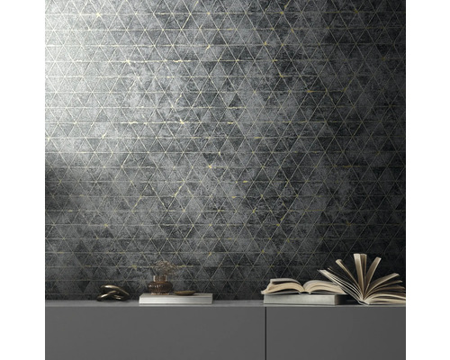 Behang met driehoekpatroon