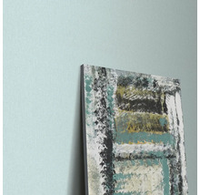 Abstract schilderij met geometrische vormen op canvas