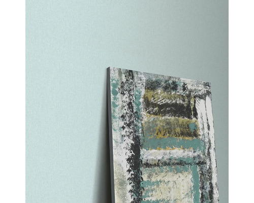 Abstract schilderij met geometrische vormen op canvas