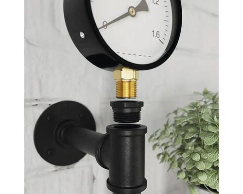 Drukmeter met pijpfitting