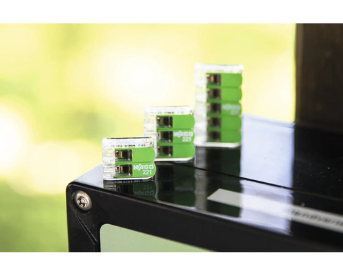 Wago 221 verbindingsklemmen met bedieningshendel