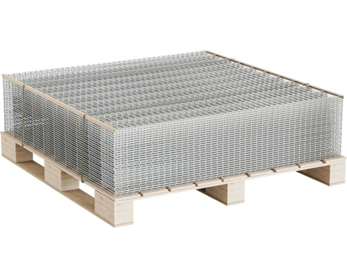 Stapel gelaste gaaspanelen op een houten pallet