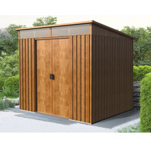 Metalen tuinhuis met deur