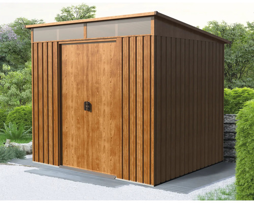 Metalen tuinhuis met deur