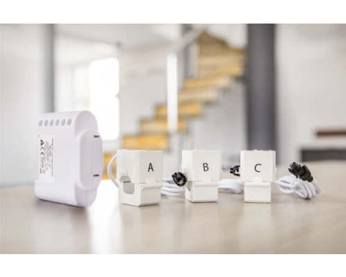 Energiemeter met drie sensoren voor stroommeting