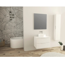JUNGBORN Wastafelonderkast QUATTRO met greep 55x80x46 cm wit