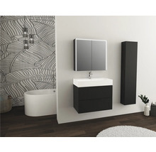 JUNGBORN Wastafelonderkast QUATTRO met greep 55x80x46 cm zwart