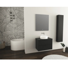 JUNGBORN Wastafelonderkast QUATTRO met greep 55x80x46 cm zwart