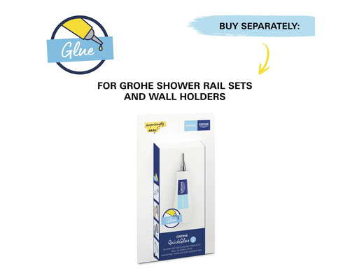 Grohe QuickGlue lijmset voor douchestangsets en wandhouders