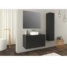 JUNGBORN Wastafelonderkast SEDICI 57x100x50 cm zwart