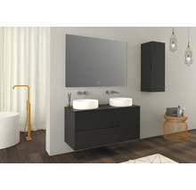 JUNGBORN Wastafelonderkast SEDICI 57x120x50 cm zwart