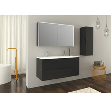 JUNGBORN Wastafelonderkast SEDICI 57x120x50 cm zwart