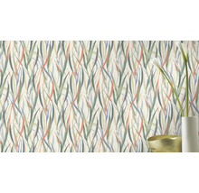 Behang met grassenmotief