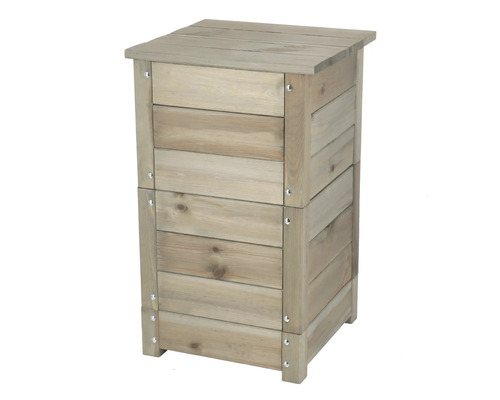 Houten afvalbak voor buiten