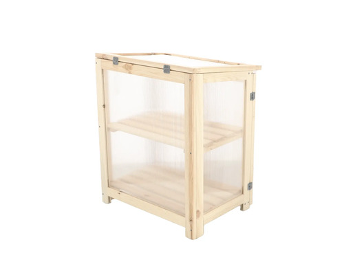 Houten minikas met twee planken