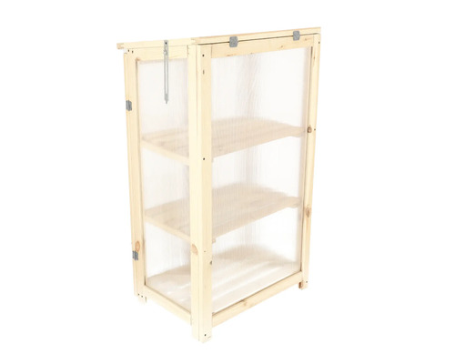 Houten plantenplank met drie schappen