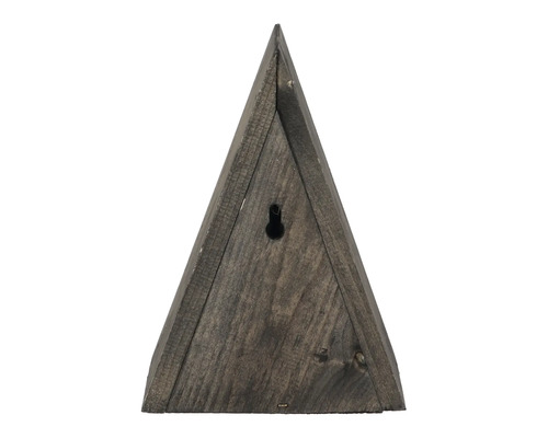 Driehoekige houten plank voor wandmontage