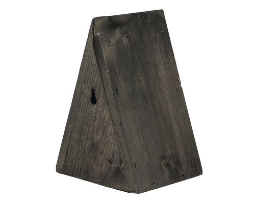 Driehoekige wandplank van hout