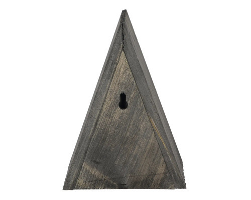 Driehoekige houten plank voor wandmontage