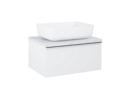 Wastafelmeubel met opzetwastafel voor de badkamer