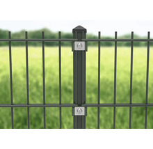 Paal gepoedercoat groen 6x4x160 cm incl. bevestigingsmateriaal