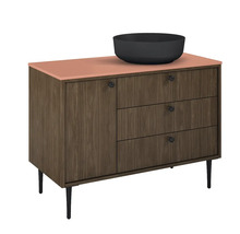 JUNGBORN Wastafelonderkast PRIMUS met greep 720x1000x456 mm noten