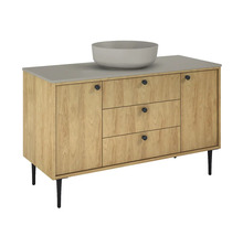 JUNGBORN Wastafelonderkast PRIMUS met greep 720x1200x456 mm natural hickory