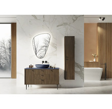 JUNGBORN Hoge badkamerkast PRIMUS met greep 350x1550x350 mm noten