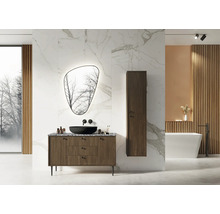 JUNGBORN Hoge badkamerkast PRIMUS met greep 350x1550x350 mm noten