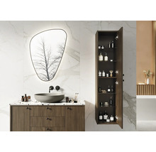 JUNGBORN Hoge badkamerkast PRIMUS met greep 350x1550x350 mm noten